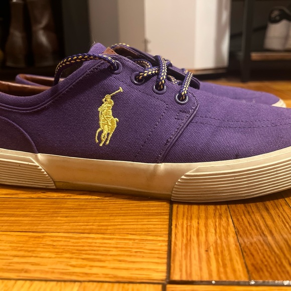 Polo Ralph Lauren Faxon Low Top Canvas Sneaker - Picture 2 of 6